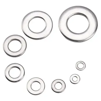 

New 360Pcs Stainless steel Flat Washers Sealing Ring Washers Assortment Set 8 Sizes in a storage Box