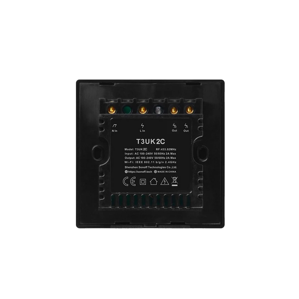 Интеллектуальный выключатель света SONOFF T3UK TX Smart Wi-Fi настенный сенсорный выключатель с границы умный дом 1/2/3 433 RF пульт дистанционного управления Управление для Alexa Google Home IFTTT