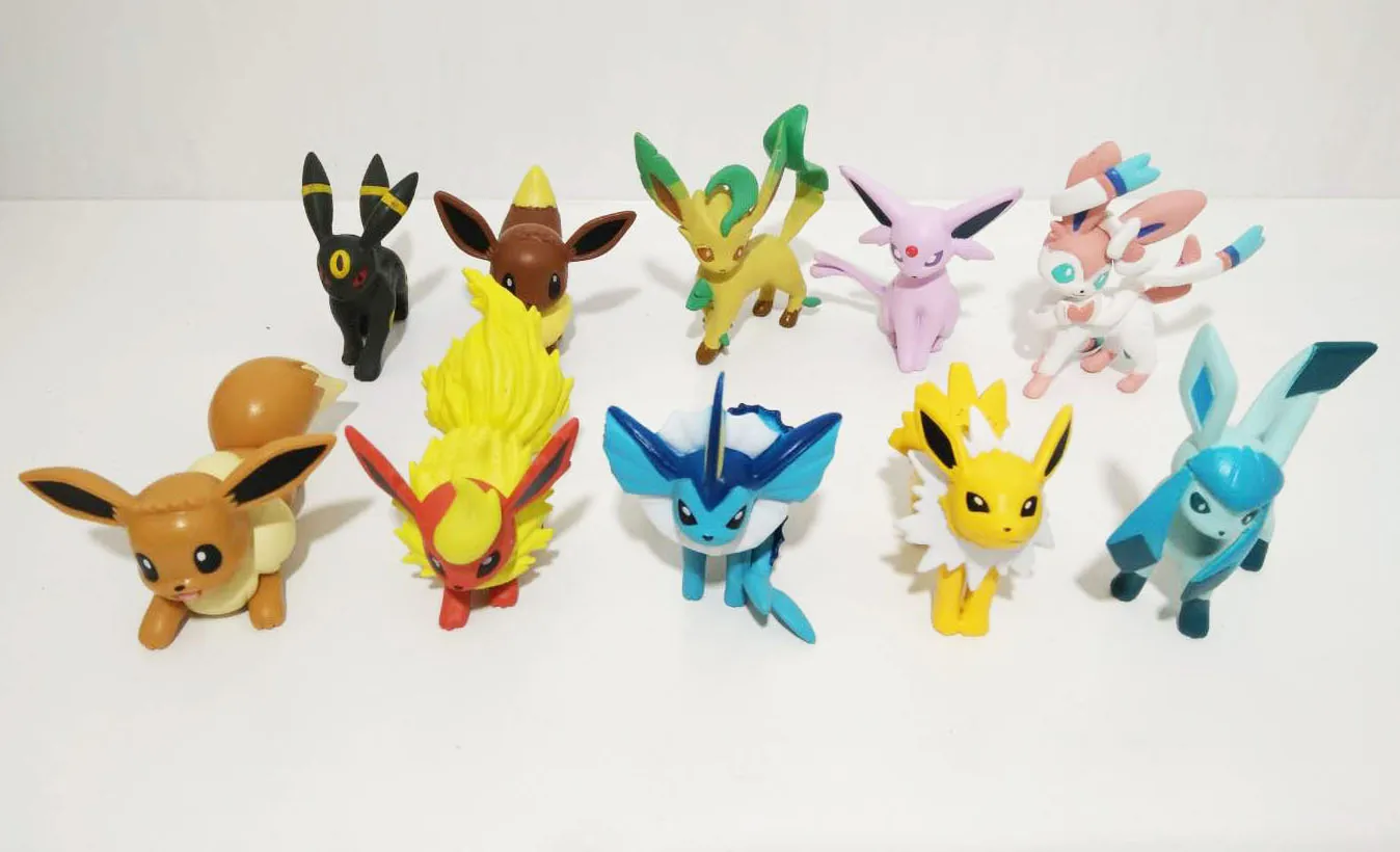 Pokemon Figure Eevee Family Flareon Vaporeon Jolteon Umbreon Espeon Glaceon Leafeon Sylveon Pokemon Fatto A Mano