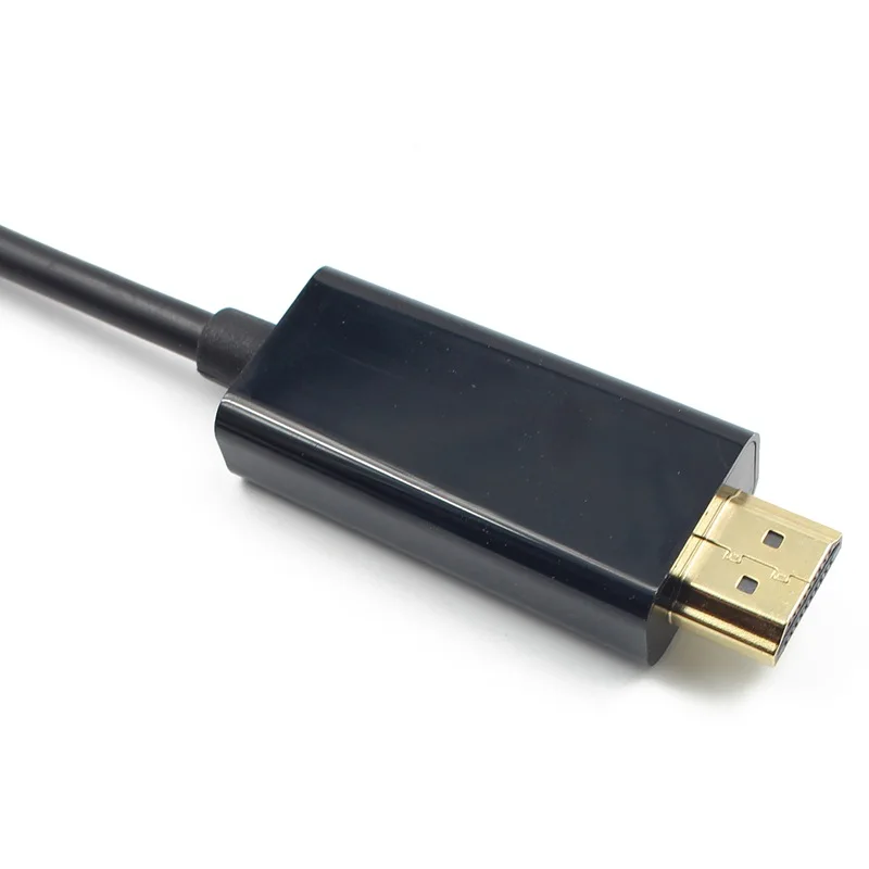 Штекерный 1,8 м Мини DP к HDMI кабель мини дисплейный порт для интерфейса Thunderbolt к HDMI адаптер для Macbook Pro Air Для iMac(черный