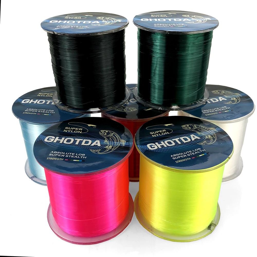 Леска из нейлона GHOTDA сверхпрочная мононить 5 30 фунтов 500 м 0 168 мм|nylon fishing line|fishing