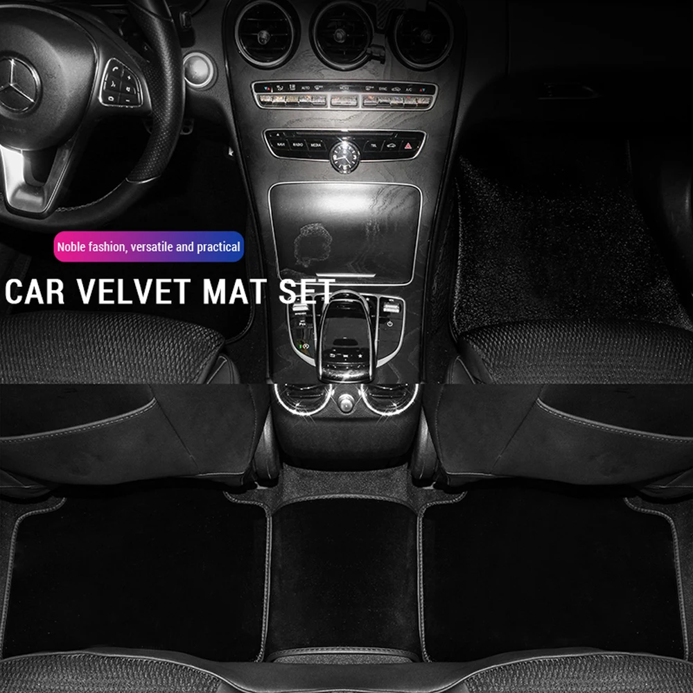 

New Car Floor Mat Accessories Interior Custom Car Carpet Fit for Most of Models 5 Seaters Car Accessories