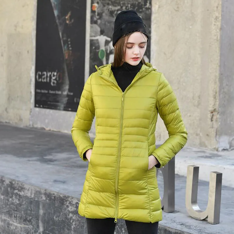 7XL зимний ультра светильник пуховик для женщин модная повседневная куртка на 90%