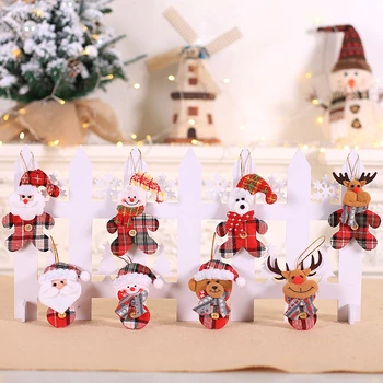 

Santa Claus Snowman Deer Christmas Tree Pendants Hanging Ornaments Gifts New Year Xmas Decor Home Festive Party Decoration 62849