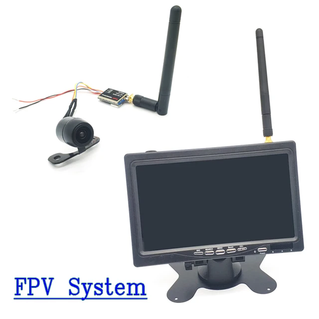 FPV System Wide Voltage 5.8G 40CH 600mw transmitter +FPV mini camera and 5.8g 48CH 7 inch TN HD Fpv Monitor for FPV Racing Drone