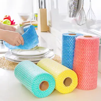 

Environmental Protection Non Woven Fabric Kitchen Cloth Scalable Disposable Washing Cloth Multi Use Non Stick Oil Cleaning Towel