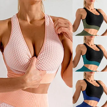 

Womens Fitness Sports Yoga Bra Workout Fitness Workout Seamless Sports Bra Women Breathable Gym Sports Running Yoga Bra