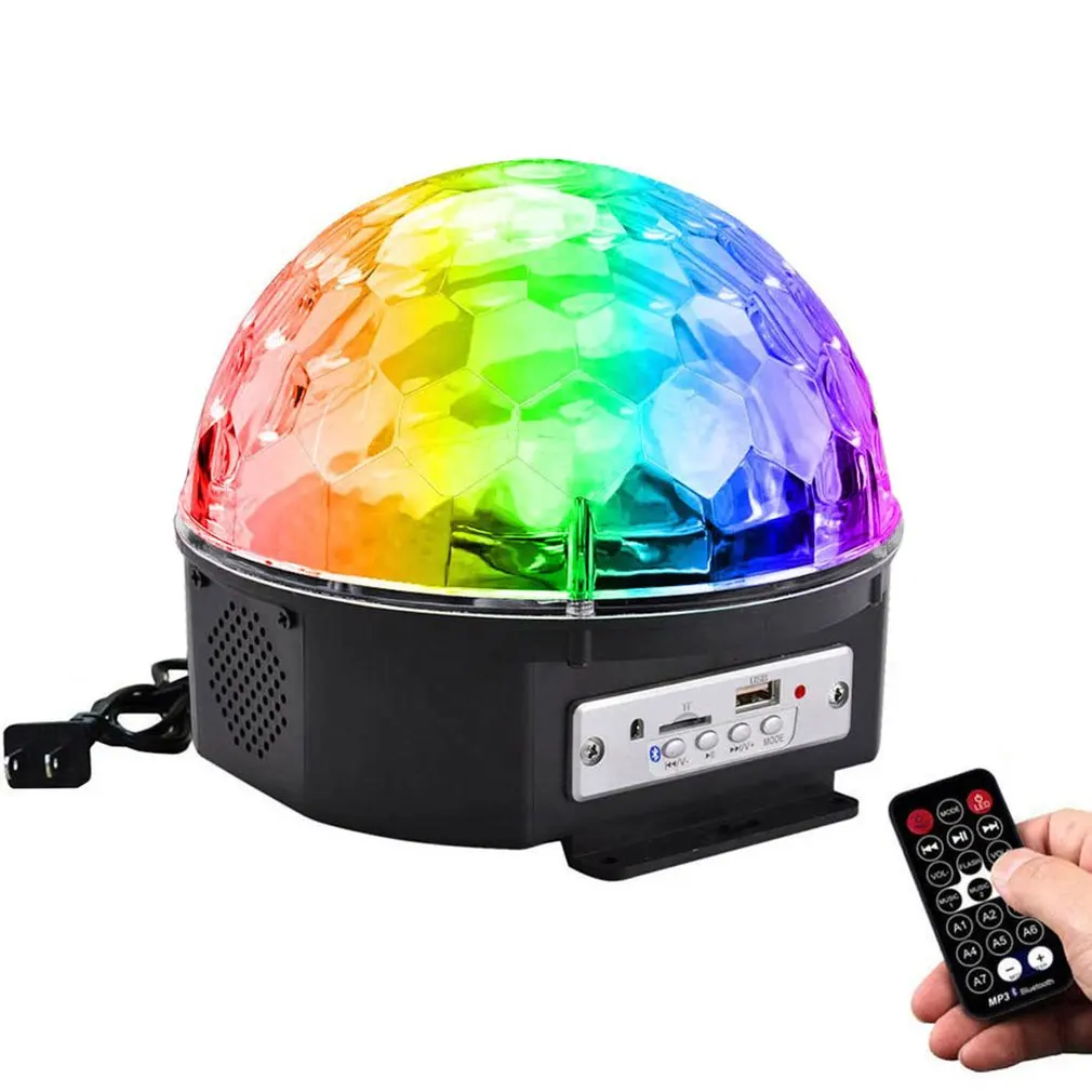 Диско шар цвет со светом Музыка для дома Bluetooth RGB новогодний проектор