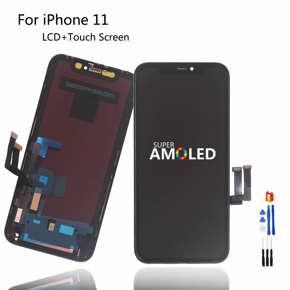 

OLED OEM For iPhone 11 Screen LCD Display Touch Screen Digitizer Assembly For iPhone11 LCD Display With 3D Touch Phone Parts
