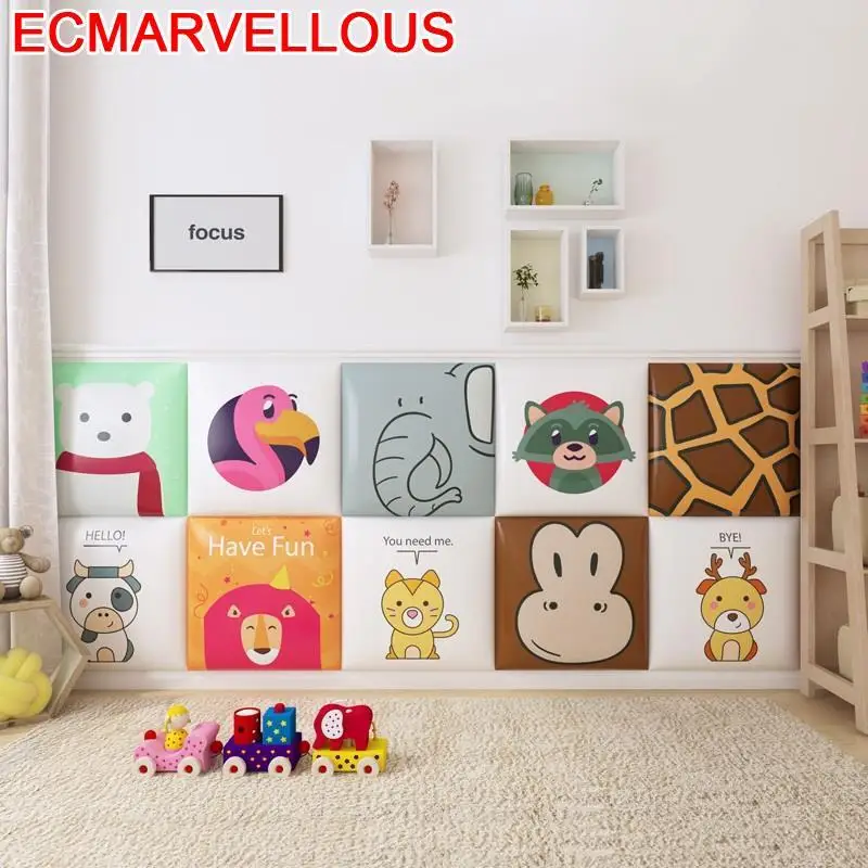 

Testata Letto Coussin T Te Chambre A Coucher Child 3D Wall Sticker Bed Pared Tete De Lit Cabecero Cama Cabeceira Headboard