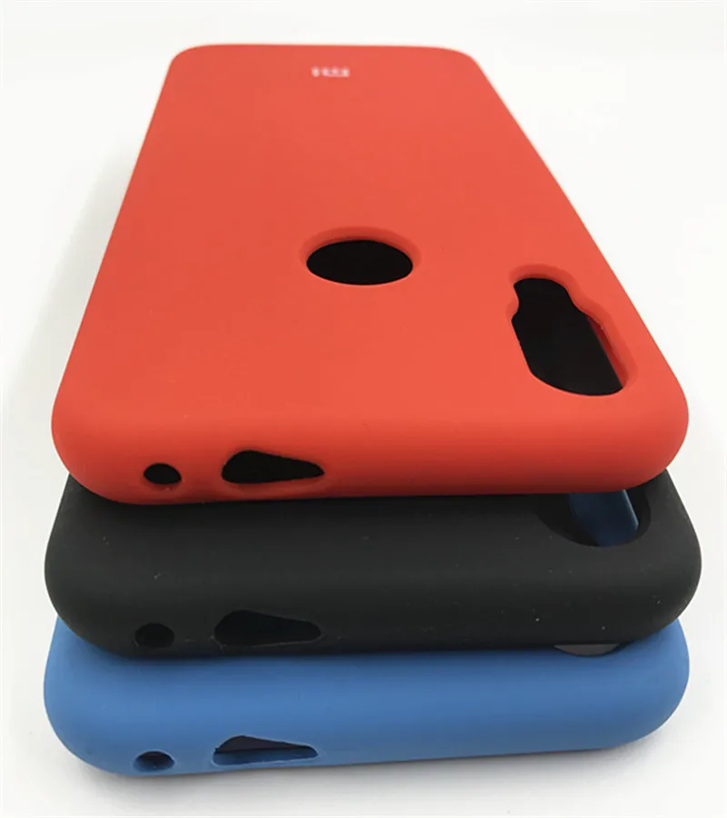Оригинальный Xiaomi Redmi Note 7 Pro шелковистый мягкий жидкий силиконовый защитный чехол