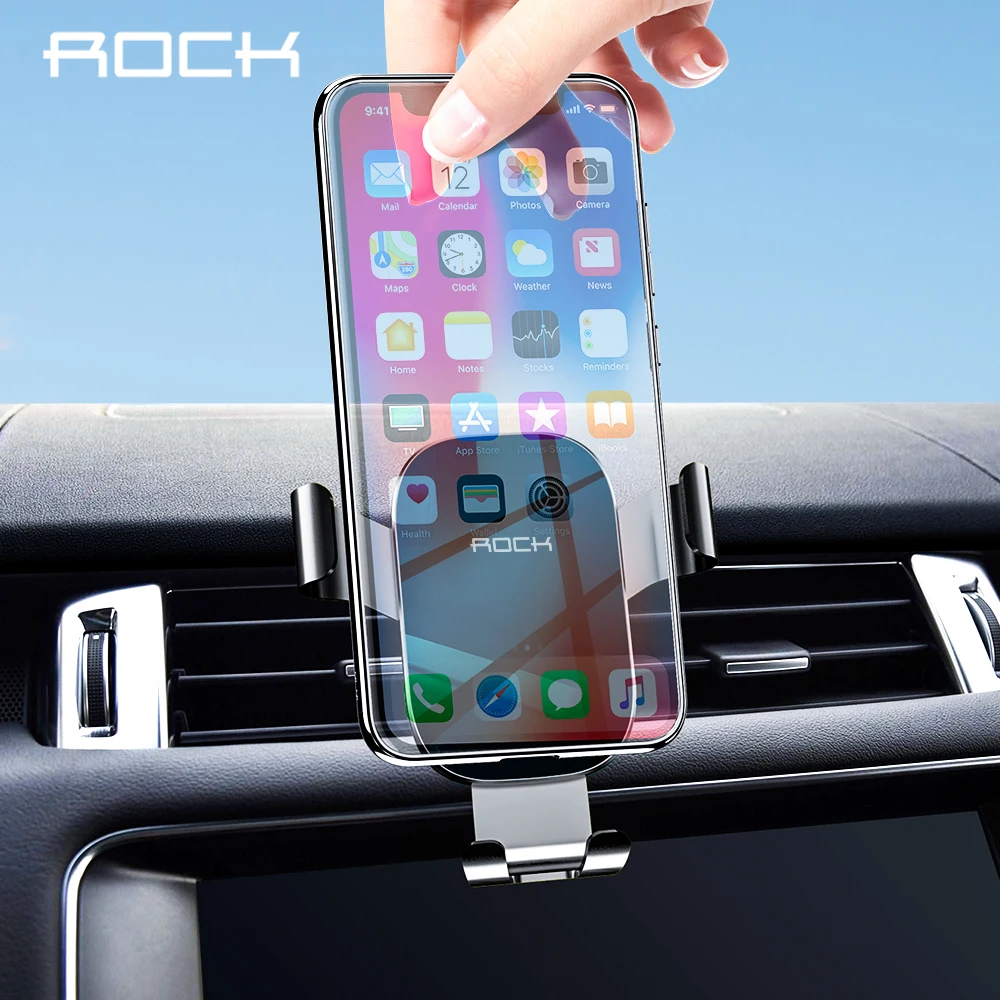 Автомобильный держатель для телефона ROCK iPhone 11 samsung Xiaomi крепление на