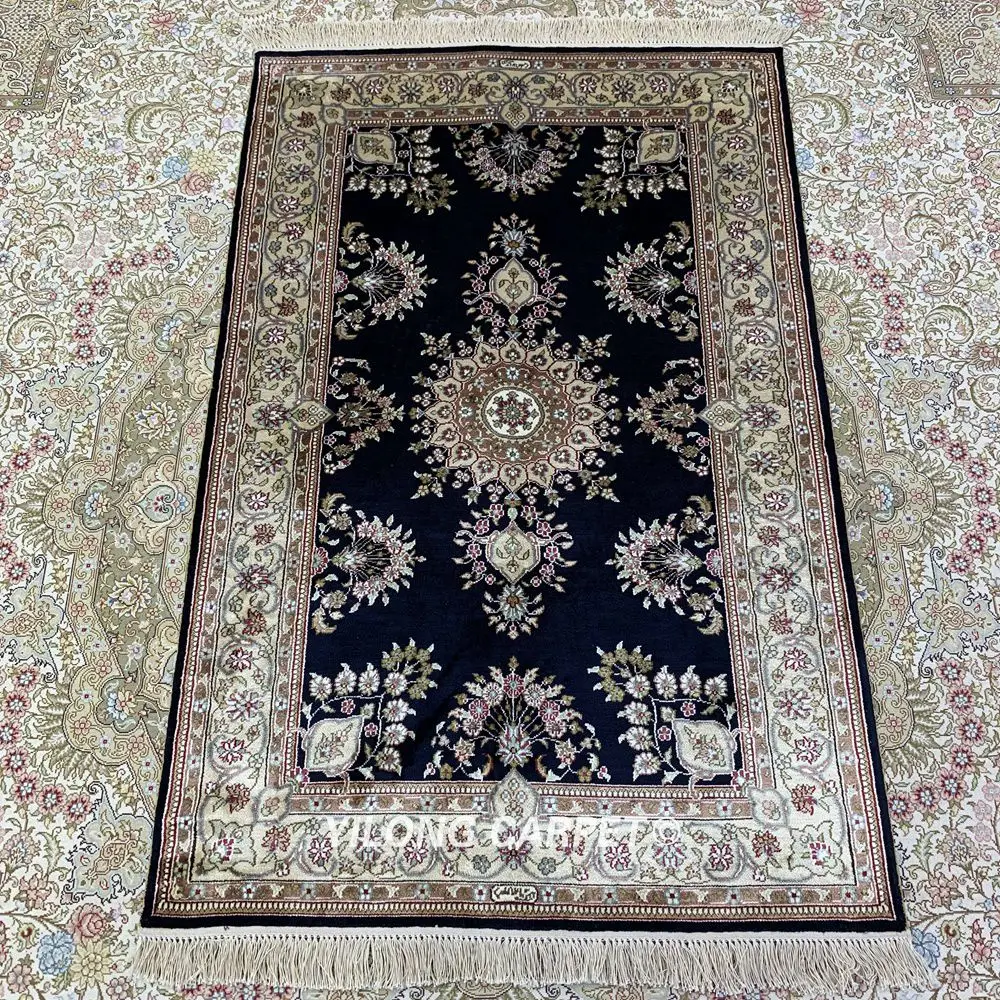 Yilong 2,5 'x4' турецкий Шелковый ковер, небольшой ковер ручной работы для дома(HF162B