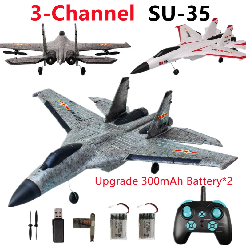 

EPP RC Airplane 2.4GHz 3CH 6-axis Gyro RC Gliding Plane SU35 Fixed Wing Aircraft Foam Dron Electric Remote Control Outdoor Toys