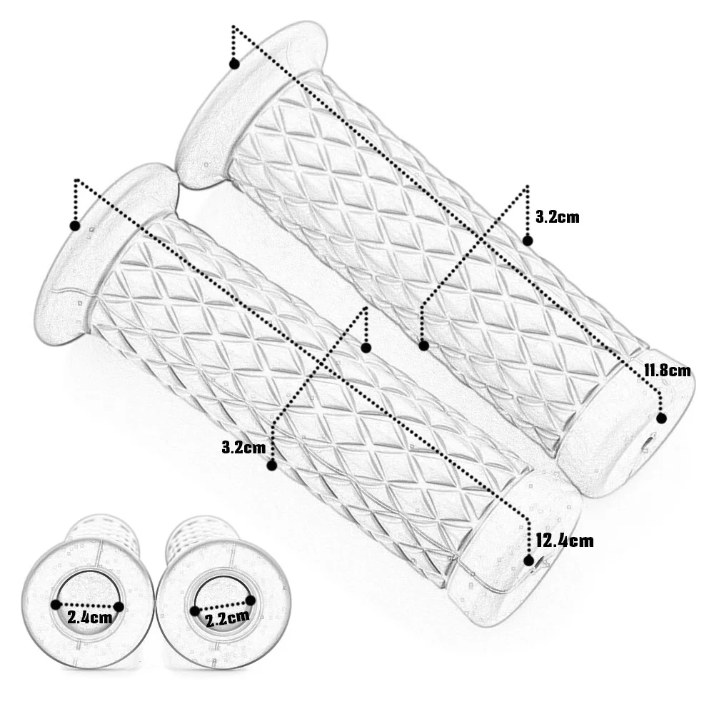 1 пар/уп. высококачественные мотоциклетные ручки, универсальные 7/" 22 мм Ретро мотоциклетные ручки, 4 цвета