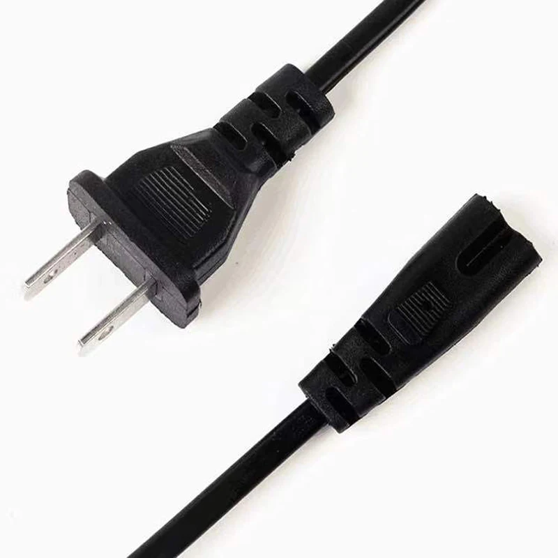 AC EU US UK plug power cord black 8-tail power cabl for computer electrical game consoles Fish tank aquarium power cable