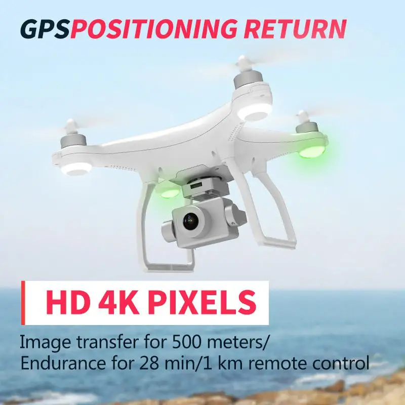 

RCtown X35 Drone GPS WiFi 4K HD Camera Professional RC Quadcopter Brush Motor Drones Gimbal Stabilizer 28-minute Flight