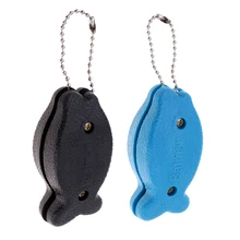 2 шт. в форме рыбы Двойные Алмазные хоккейные Точилки для катания на коньках с сумками для хранения