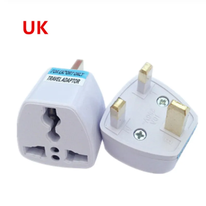 1pcs High Quality Prtical Universal EU UK AU to US USA Power Adapter Travel Plug Converter 2 Flat Pin - Цвет: UK Plug