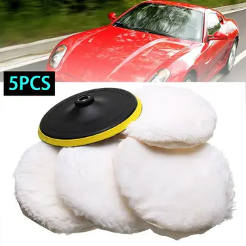 

7inch Polisher Buffer Soft Wool Bonnet Pad With Loop For Car Polishing Buffing Wheel Pad With Wool Bonnet Cleaning Tools