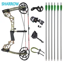 

40-60lbs Archery Compound Bow Set Adjustable Catapult Steel Ball with Bow Sight for Outdoor Sports Hunting Shooting Accessories