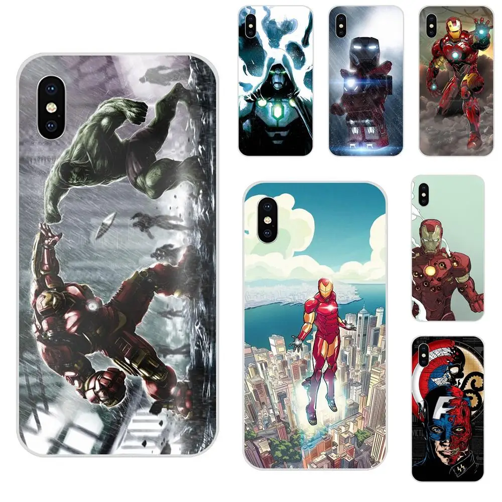 Рисунок ТПУ для huawei Honor mate 7 7A 8 9 10 20 V8 V9 V10 G Lite Play Mini Pro P Smart Marvel Comics Ironman Art | Мобильные