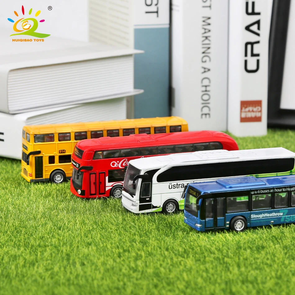 4 шт./компл. Домашняя Коллекция сплав автобус игрушка модель Diecasts & Toy транспортные