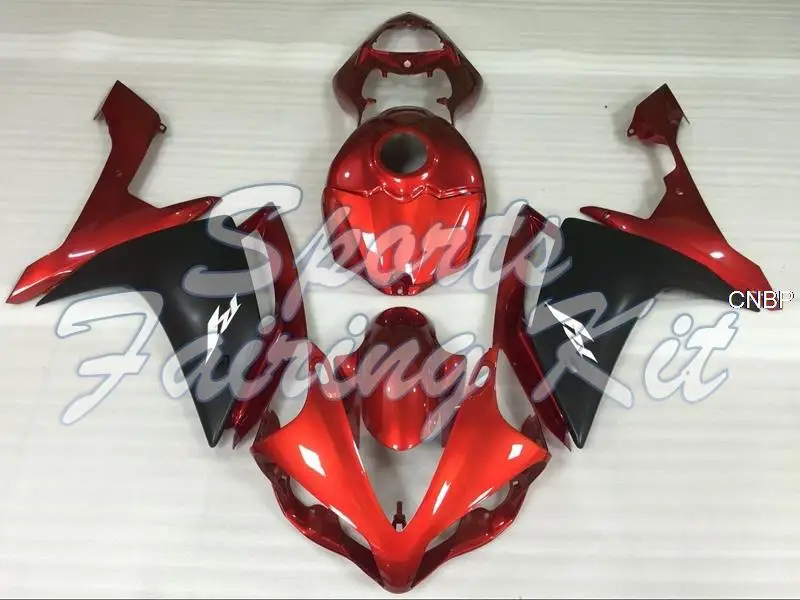 Обтекатели для YZFR1 2007 - 2008 красные черные из Abs YZF R1 08 | Автомобили и мотоциклы