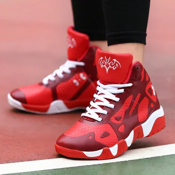 

New Luxury Boy Athletic Shoes Lace Up Kids Basketball Shoes Anti Slip Basketball Sneakers Children Classic Brand Boys Sport Shoe