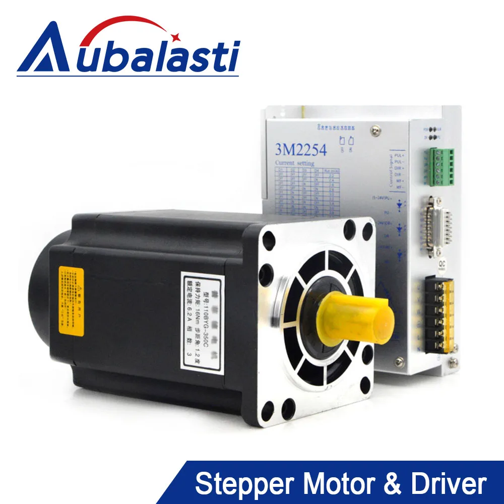 US $119.25 Aubalasti 3Phase Stepper Motor Driver 110BYG350B 110BYG350C 110BY Stepper Motor 220V Stepper Driver 3M2254