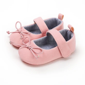 

Baby Girl Toddler shoes 0-18M Bowknot Anti-Slip Shoes Casual Sneakers Shoe Toddler Soft Soled newborn baby Walking Shoes PINK