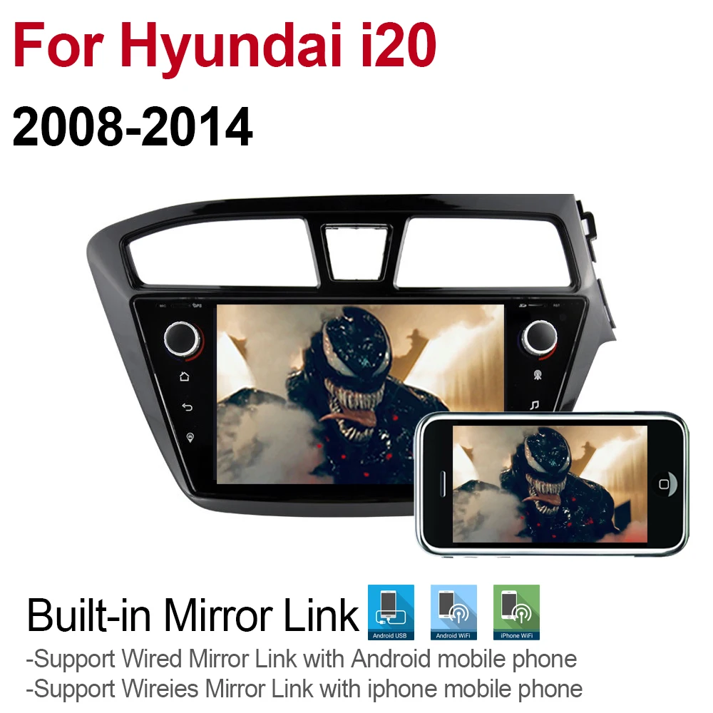 Excellent ZaiXi For Hyundai i20 2008~2014 RHD Right Hand Drive Car Android 9 GPS Navigation Multimedia system Bluetooth Radio Amplifier HD 4