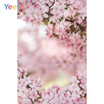 

Spring Pink Flower Branch Nature Scenery Baby Shower Vinyl Backdrop Photography Background For Photo Studio Photophone Photocall