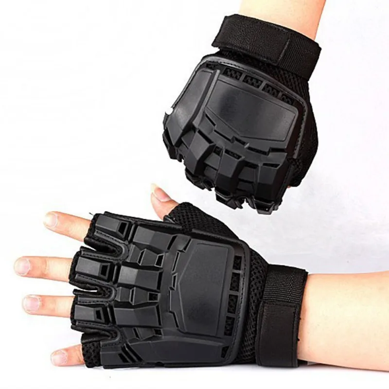 Тактические перчатки для мужчин, военные армейские тренировочные перчатки, уличные боевые жесткие перчатки без пальцев, перчатки для скалолазания на полпальца