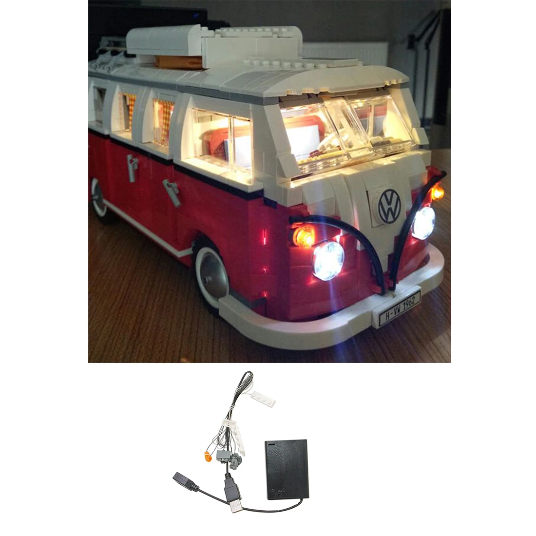 

USB Lighting Components Parts Small Particle Building Blocks Accessories Educational Toy For T1 10220 Blocks Accessories