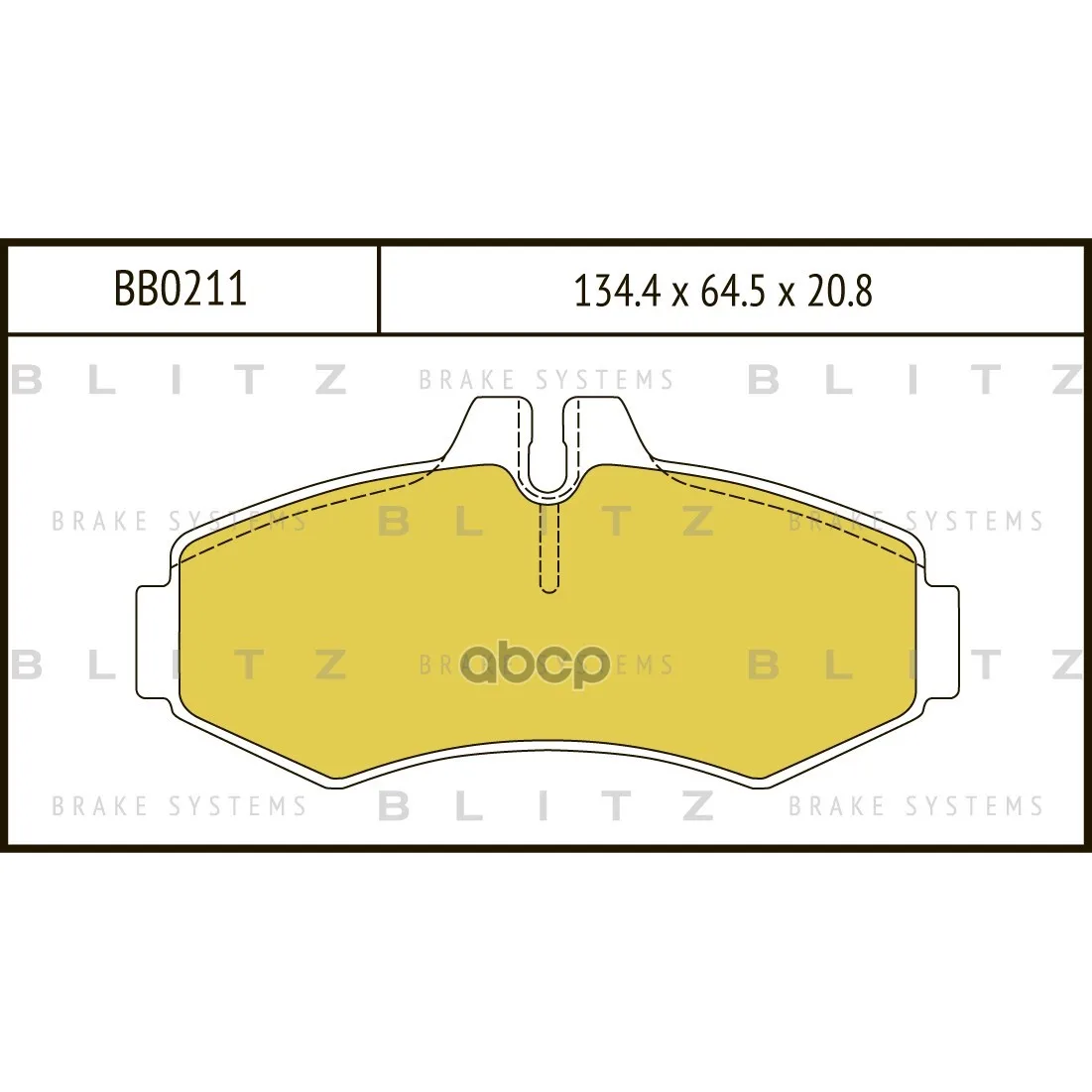 Колодки Тормозные Дисковые Blitz арт. BB0211