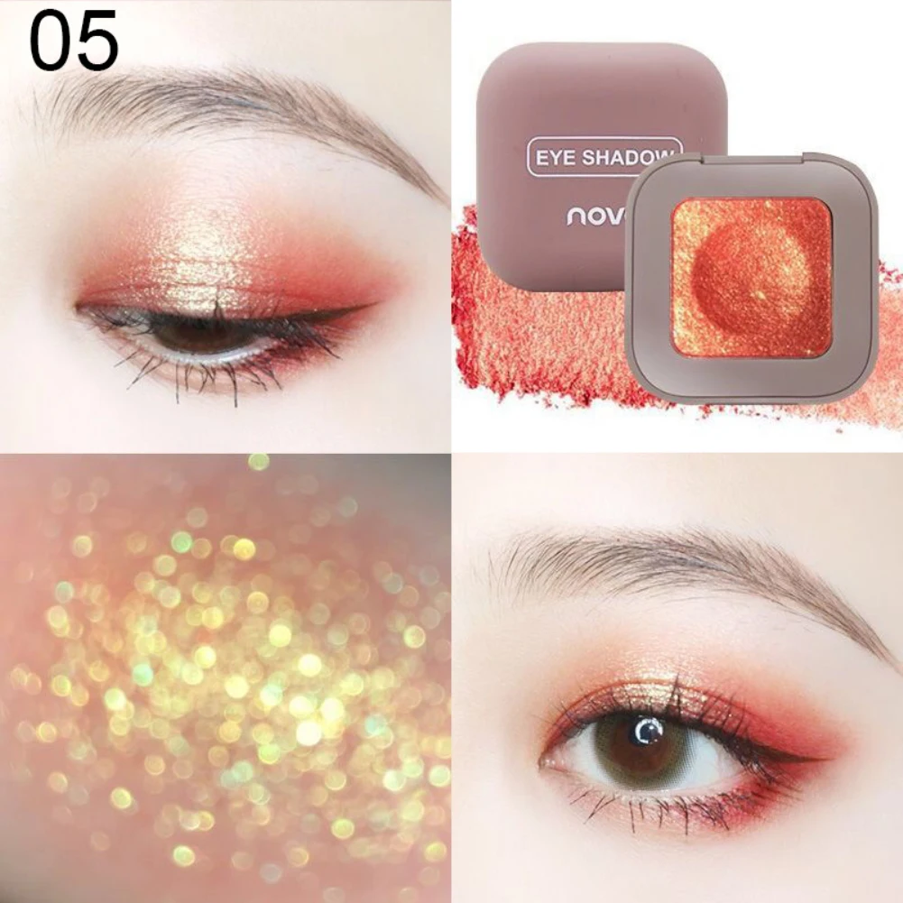 NOVO Pigment Glitter Eyeshadow Long Lasting Single Fingertip Eye Makeup
