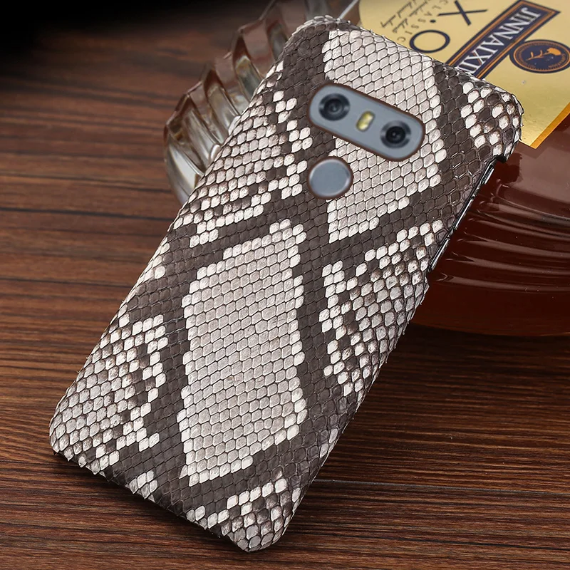

Real Snake skin Phone Case For LG G6 G7 G8s ThinQ V20 V30s V40 V50 Thinq G3 G4 G5 K50 K4 K8 2017 K10 2018 Q6 Q7 Q8 Back cover