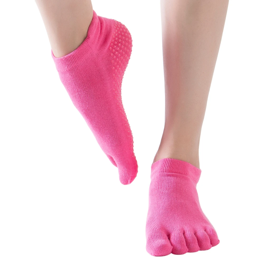 Yoga Socks Women Full Toe Socks with Grips Low-cut Sock for Yoga Pilates Barre Ballet Gym Dance Fitness Equipment Sportswear