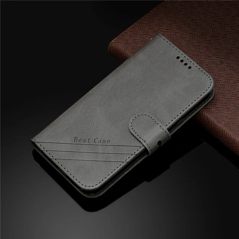 Чехол-книжка из искусственной кожи SUEF для samsung Galaxy Xcover 4S/G398F, чехлы для телефонов, мягкий чехол-бумажник из ТПУ с подставкой и отделением для карт - Цвет: Серый