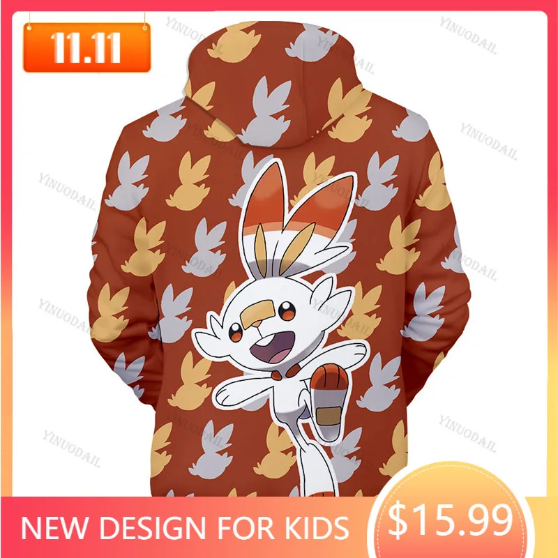 

Long Sleeve Tops Teen Clothes Streetwear Kids Hoodies Shooting Anime Anime 3d Cartoon Men and Women Harajuku Sweatshirt