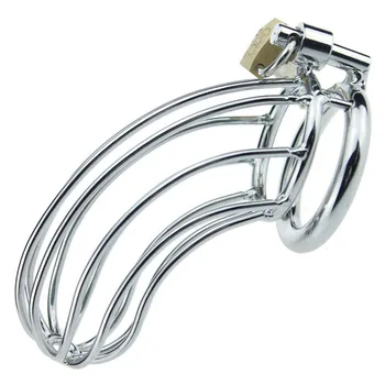 Metal Rings Goods For Adults Sex Toys For Men Bdsm Cock Anti-Off Ring Chastity Cage Stimulate Penis Enlargment Male Masturbator 2