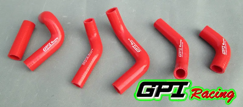 RED for HVA HUSQVARNA TC TE 250 01 02 03 04 05 06 07 dirt bike motocross silicone radiator hose PIPE | Автомобили и мотоциклы