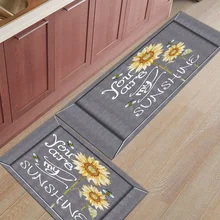 2 шт. Коврики для кухни вы мой Солнечный Подсолнух коврики для входной двери ванной комнаты гостиной двери коврики домашний декор