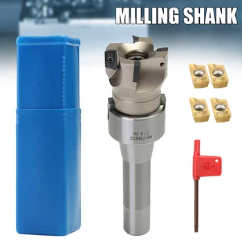 

Hot R8 FMB22 Arbor 400R 50MM Face End Mills Shell Cutter and APMT1604 Carbide Inserts Kit PLD