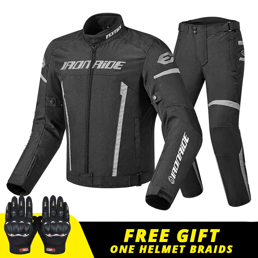 Waterproof Motorcycle Jacket Men Riding Pants Racing Moto Jacket Body Armor Protection Equiment Motocross Suit With Linner