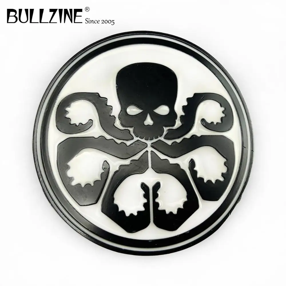 Bullzine black white Avengers Captain America Hydra belt buckle FP