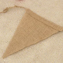 Льняные Вымпел Висячие флаги Рождество Свадьба Вечеринка DIY украшения Европа и Америка Свадьба овсянка 13 шт