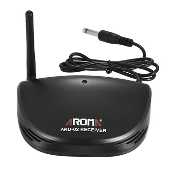 

Aroma ARU-02 Professional Rechargeable UHF Wireless Digital Audio Transmission Transmitter Receiver System for Guitar Bass