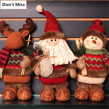 

Christmas Dolls Ornament Natal Figurines Christmas Decorations for Home Xmas New Year Gift navidad christmas tree decorations